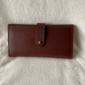 Portland Leather Goods Cognac Trifold Wallet